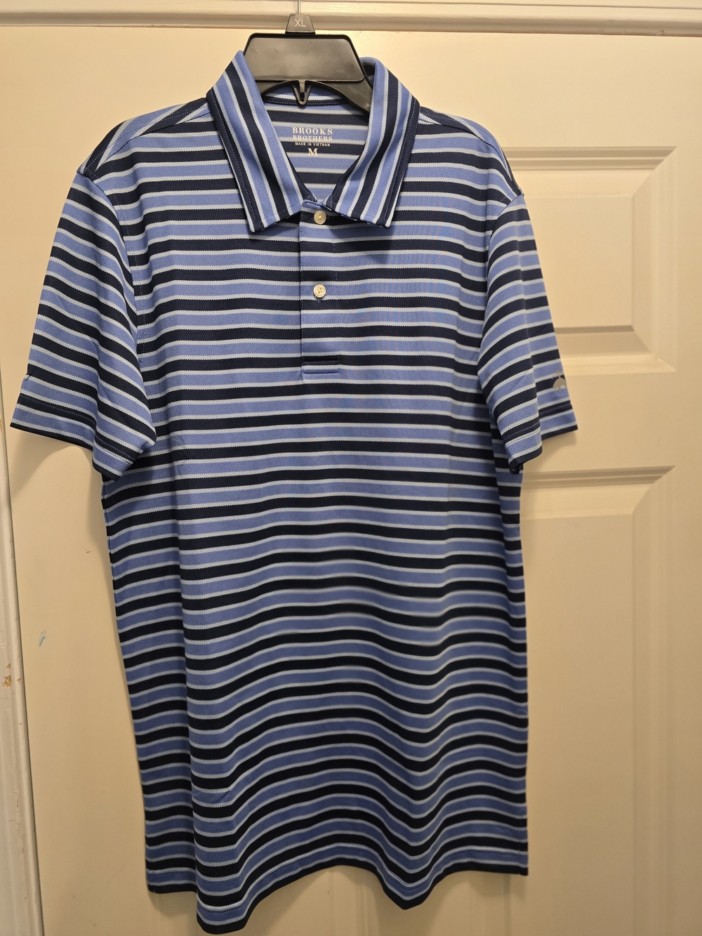 Brooks Brothers Blue Striped Polo Shirt